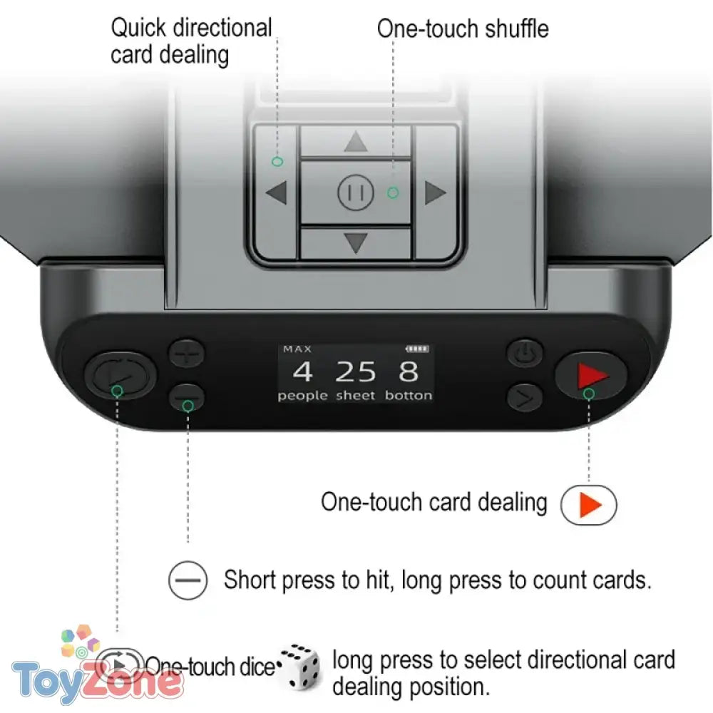 360 Degree Automatic Card Shuffler and Dealer Machine for Poker Games