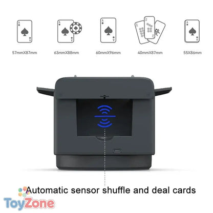 360 Degree Automatic Card Shuffler and Dealer Machine for Poker Games