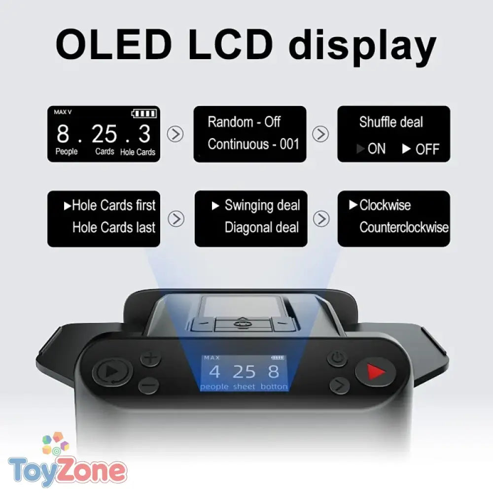 360 Degree Automatic Card Shuffler and Dealer Machine for Poker Games