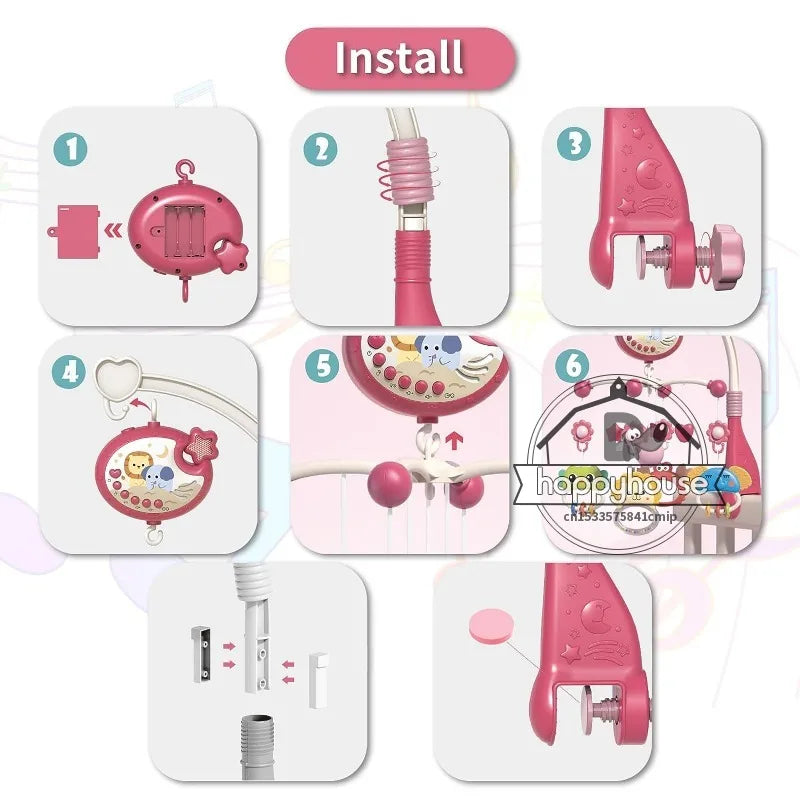 Yokibo Remote Control Crib Toy 52cmx43xm for Babies and Toddlers