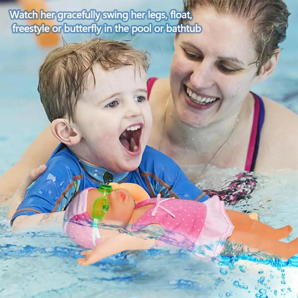 Baby Swimming Electric Doll – Waterproof Battery-Powered Pool Toy with Movable Joints
