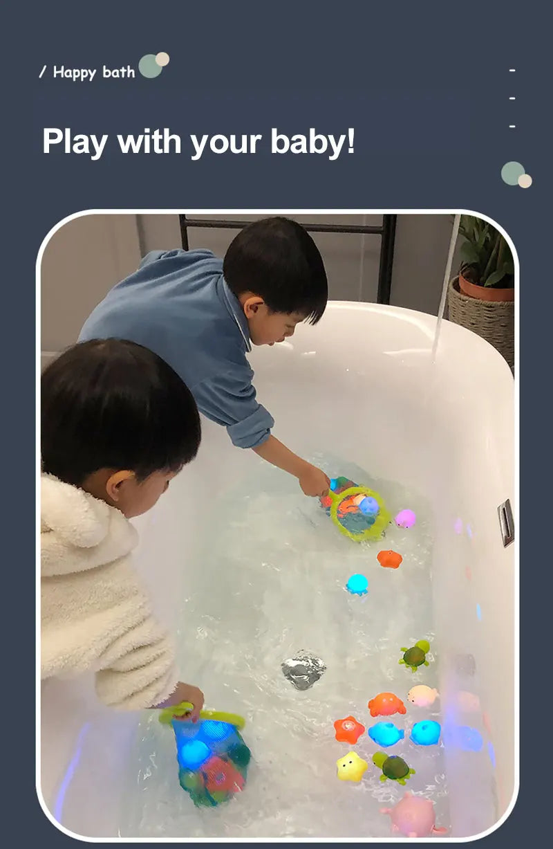 Silicone Dinosaur Bath Toy Unisex Floating Cognitive Toy 0-6 Years