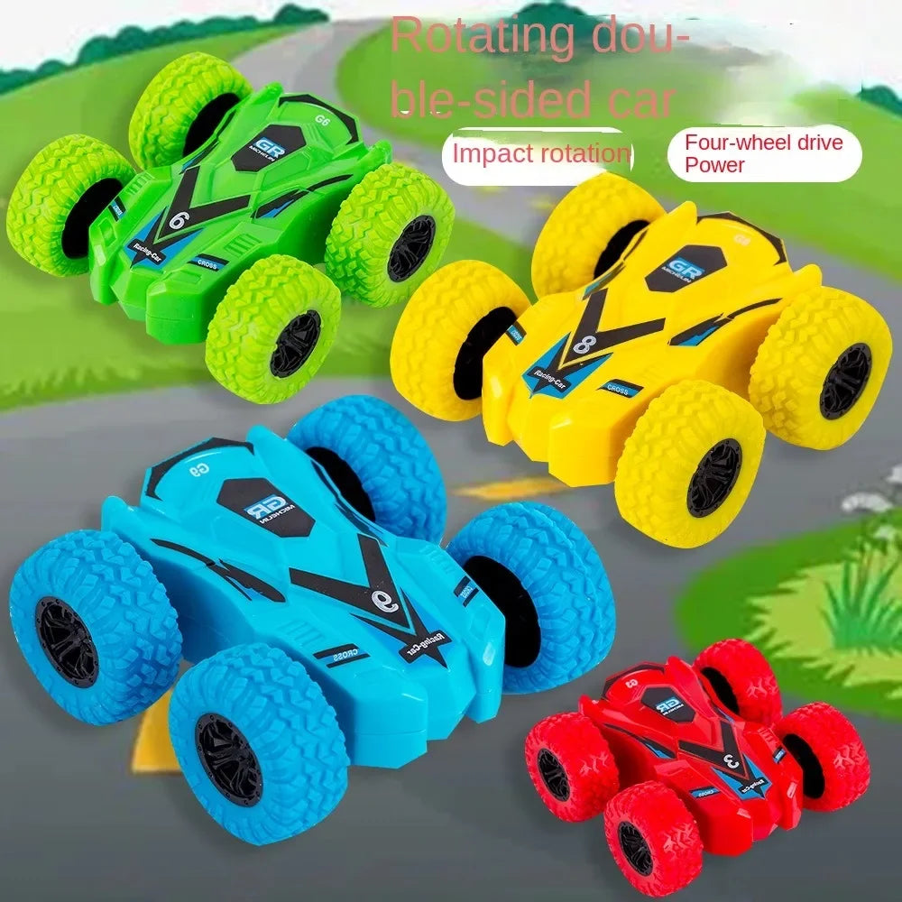Pull-Back Double-Sided Inertia Toy Car – Safety & Fall-Resistant Model for Kids & Boys