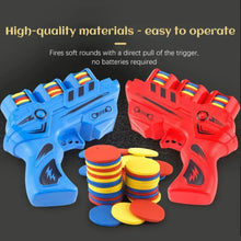 Children's Flying Gun Toy Soft Catapult Flying Saucer Gun Toy Safety EVA Soft Bullet Foam Disc Launcher Gun Games Toys
