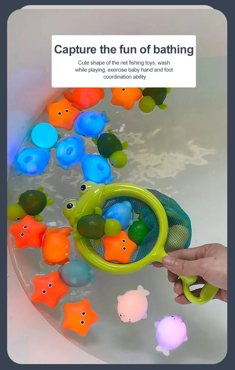 Silicone Dinosaur Bath Toy Unisex Floating Cognitive Toy 0-6 Years