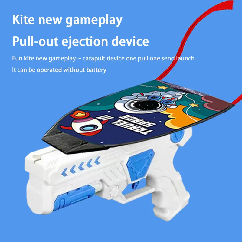 Catapult Foam Plane Gun Launcher Toy – Hand-Toss Flying Glider for Kids Outdoor Fun