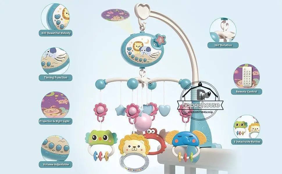 Yokibo Remote Control Crib Toy 52cmx43xm for Babies and Toddlers