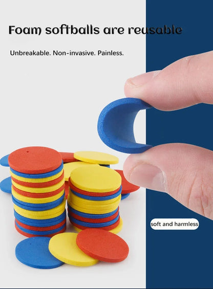 Children's Flying Gun Toy Soft Catapult Flying Saucer Gun Toy Safety EVA Soft Bullet Foam Disc Launcher Gun Games Toys