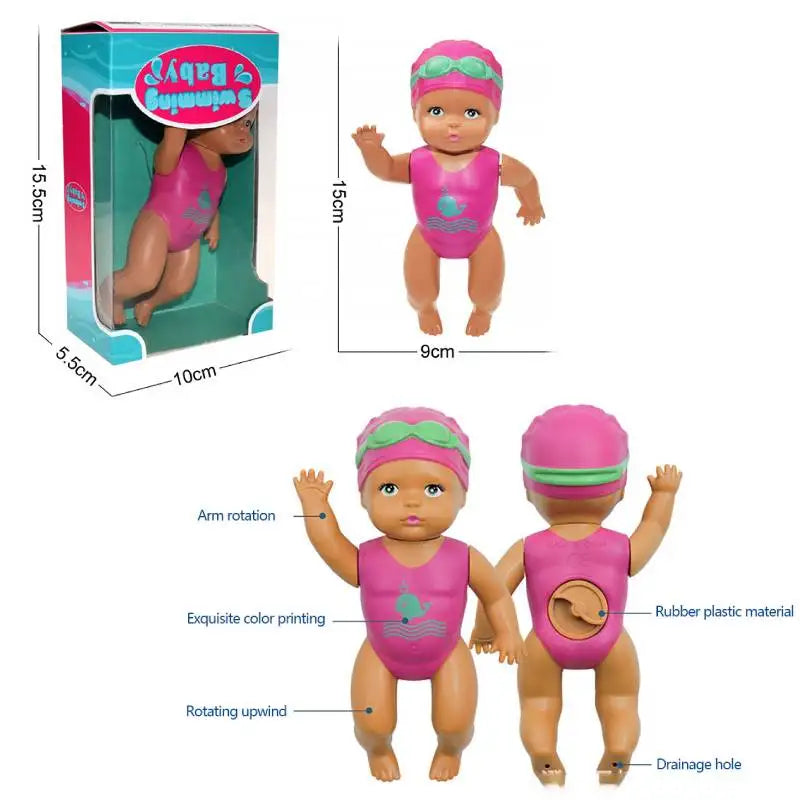 Baby Swimming Electric Doll – Waterproof Battery-Powered Pool Toy with Movable Joints