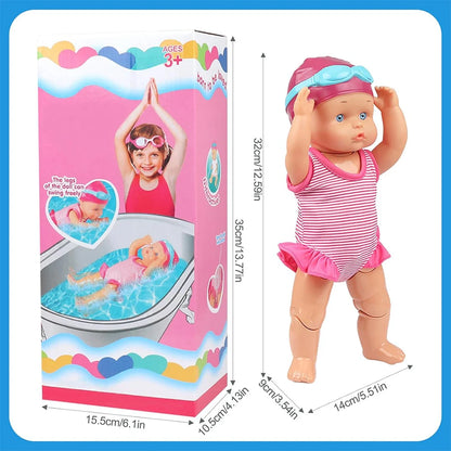 Baby Swimming Electric Doll – Waterproof Battery-Powered Pool Toy with Movable Joints