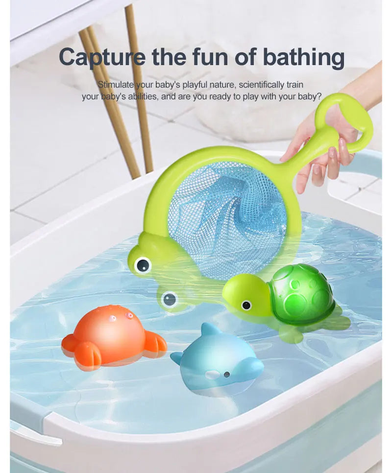 Silicone Dinosaur Bath Toy Unisex Floating Cognitive Toy 0-6 Years