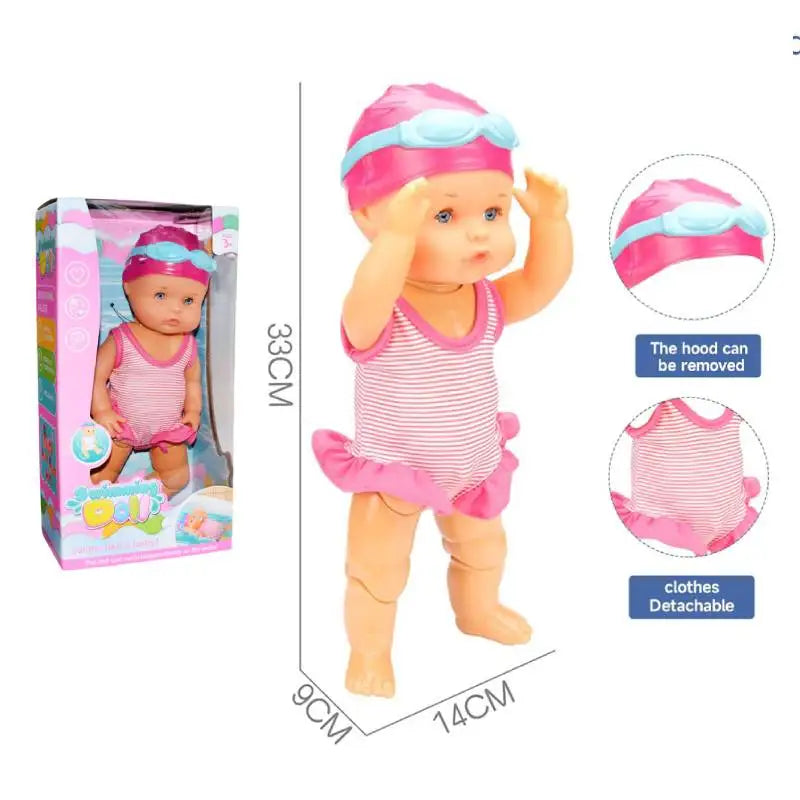 Baby Swimming Electric Doll – Waterproof Battery-Powered Pool Toy with Movable Joints