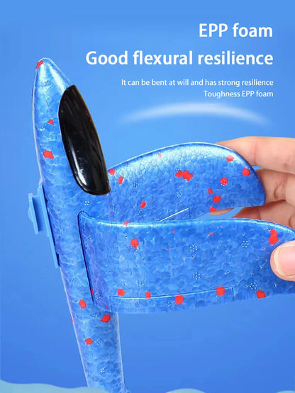 Catapult Foam Plane Gun Launcher Toy – Hand-Toss Flying Glider for Kids Outdoor Fun