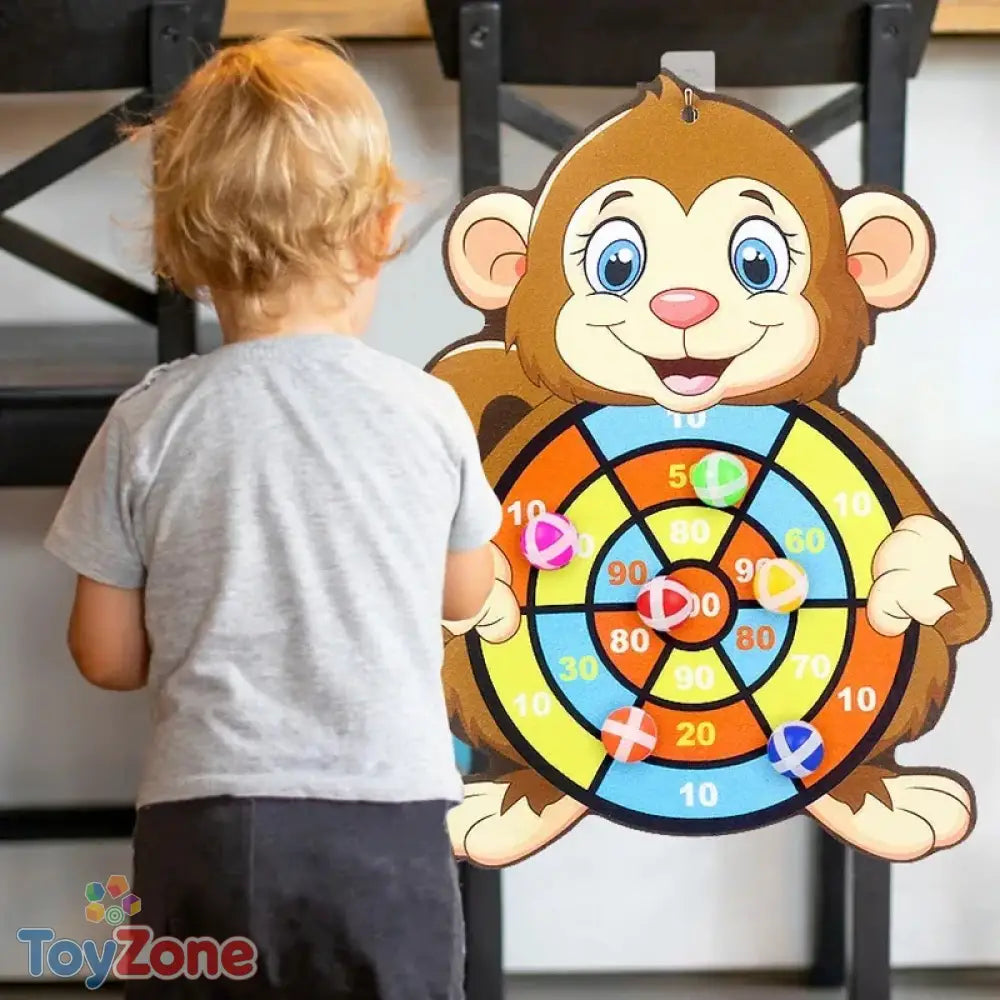Child Educational Sticky Dart Board Toy for Kids Indoor Learning Fun