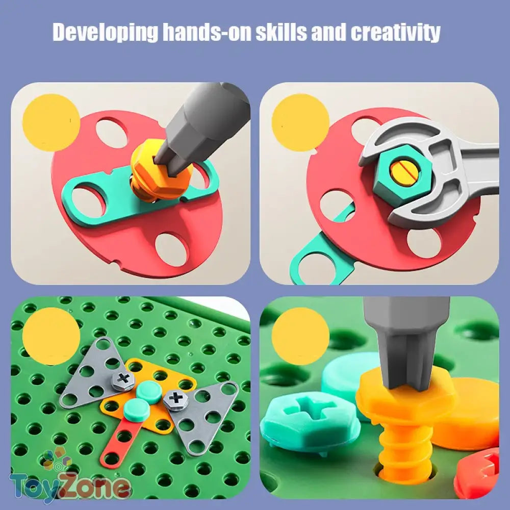DIY Tool STEM Learning Construction Kit with Electric Drill 5+