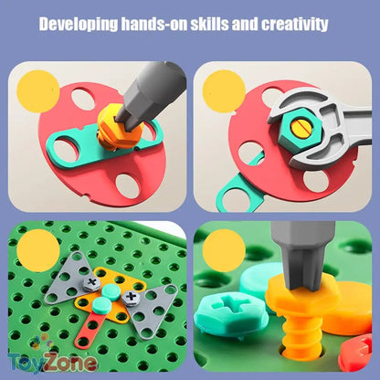 DIY Tool STEM Learning Construction Kit with Electric Drill 5+