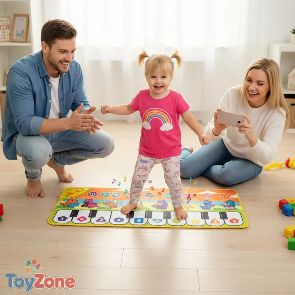Kids Piano Mat 80x30 cm Interactive Floor Keyboard Toy for Toddlers