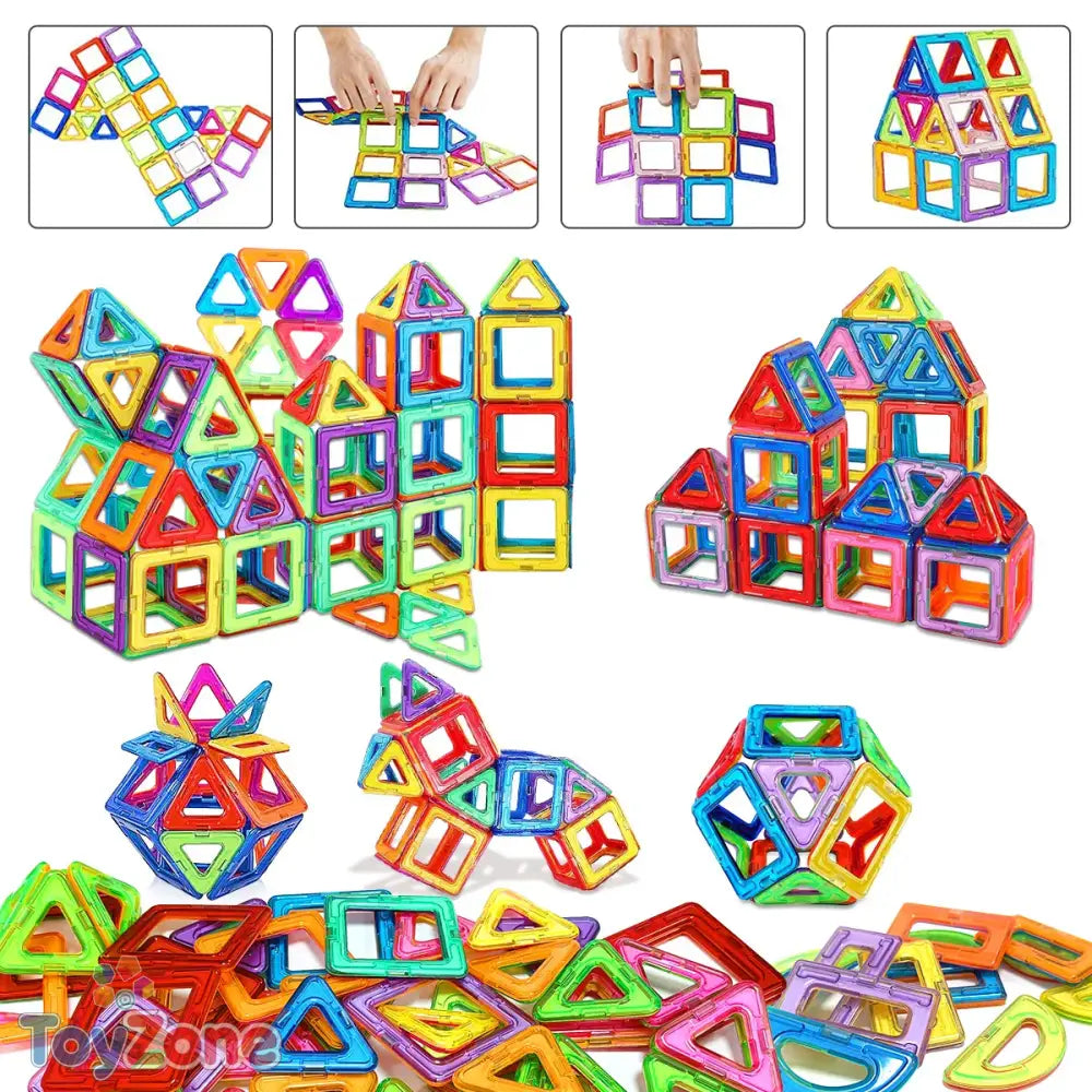 Magnetic Building Blocks Set for Kids 3 Plus Creative Construction Toy