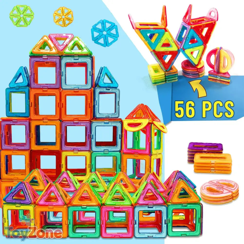 Magnetic Building Blocks Set for Kids 3 Plus Creative Construction Toy