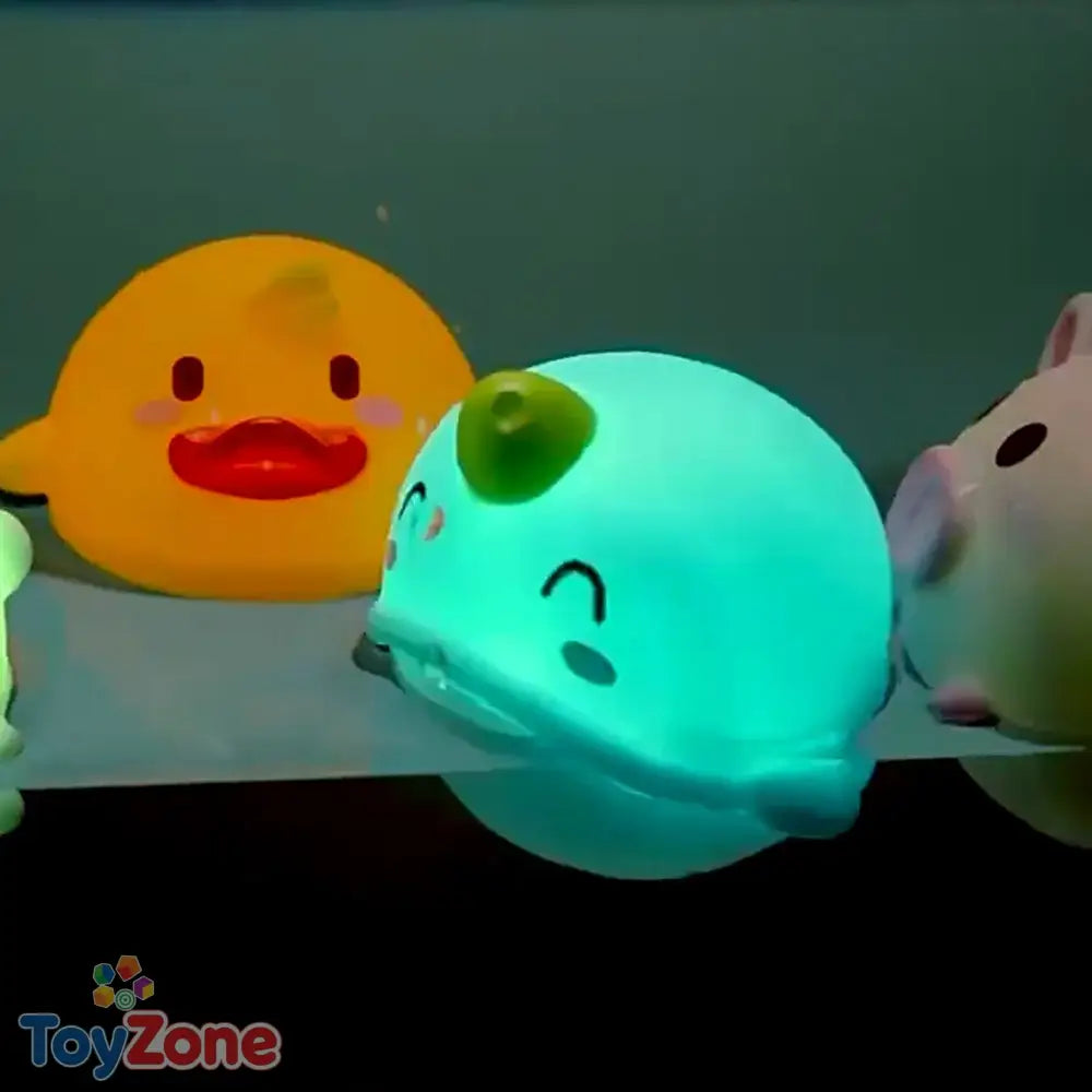 Silicone Dinosaur Bath Toy Unisex Floating Cognitive Toy 0-6 Years