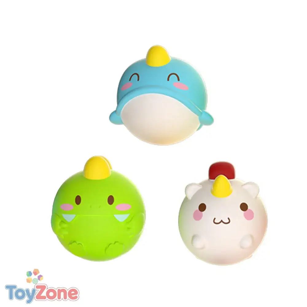 Silicone Dinosaur Bath Toy Unisex Floating Cognitive Toy 0-6 Years