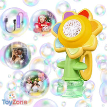 Sunflower automatic bubble machine with light for toddlers and kids outdoor toy UK EU
